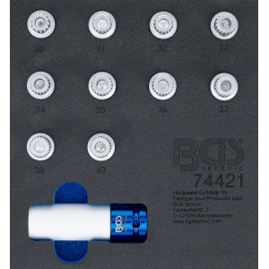 Suport organizator pentru cărucior 1/6: Set chei desfăcut antifurt pentru BMW, 11 piese, BGS 74421 - Img 1