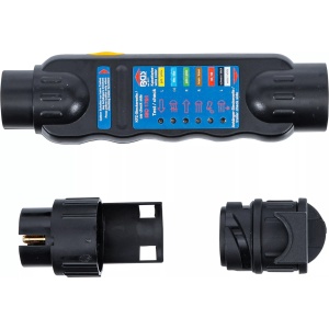 Tester pentru priza de remorca , 7 sau 13 pini, 12V, BGS 2171 - Img 2