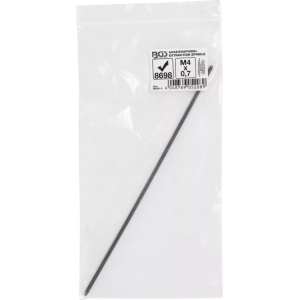 Tija filetata - extractor pentru electrod bujie incandescenta, M4 x 0,7 x 100 mm, BGS 8698-5