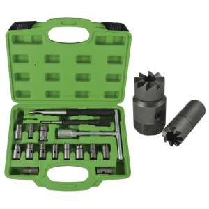 Trusa cu freze de curatat scaune de injectoare, 16 piese, JBM 52813