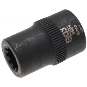 Tubulara 9mm in 10 puncte speciala pentru etrier frana VW Touareg, Audi Q7, Porche, antrenare 3/8", BGS 8981
