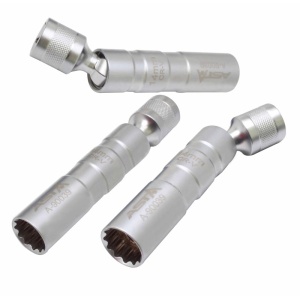 Tubulara pentru bujie 14 mm in 12 colturi articulata, lungime 92 mm, Asta A-90039 - Img 5