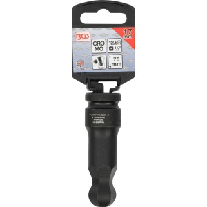 Bit de impact Inbus cu cap sferic 17 mm, lungime 75 mm, antrenare 1/2", BGS 5488-17 - Img 2