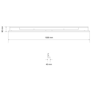 Capac de protecție iluminare pentru elemente LED, 1300 mm, BGS 80215 - Img 2