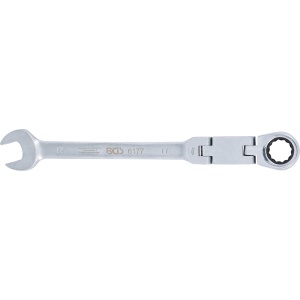 Cheie combinata cu clichet 17 mm dublu articulata, BGS 6177 - Img 2