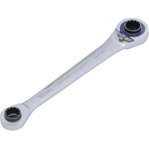 Cheie inelara cu clichet 4 in 1, 10 x 12, 14 x 17 mm, BGS 30818 - Img 3