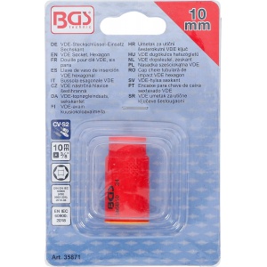 Cheie tubulara VDE, hexagonală 10 mm cu actionare 10 mm (3/8", BGS 35871 - Img 4