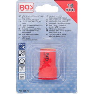 Cheie tubulara VDE, hexagonală 16 mm cu actionare 10 mm (3/8", BGS 35876 - Img 4