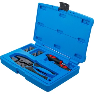 Cleşte de sertizare + scule pentru deblocare pini din fise / prize electrice, BGS 70929 - Img 3