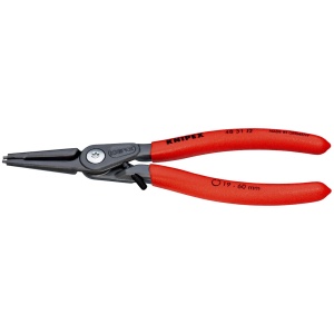 Cleste pentru inele de siguranta de interior cu protecţie la supraintindere, lungime 180 mm, Knipex 4831J2