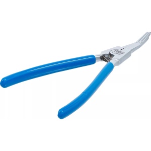 Cleste pentru inele de siguranta plate fara urechi de prindere indoit la 30', lungime 160 mm, BGS 66105 - Img 3