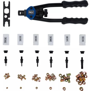 Cleste pentru montat piulite-nit, M3-M4-M5-M6-M8-M10, lungime 330 mm, BGS 408 - Img 8