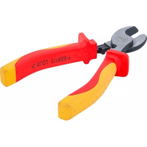 Cleste pentru taiat cabluri cu manere izolate VDE, lungime 150 mm, BGS 35884 - Img 2