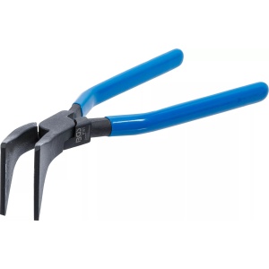 Cleste special pentru lucrari de tinichigerie cu falci indoite la 45', lungime totala 280mm, BGS 6161 - Img 3