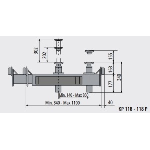 Cric de canal pentru camioane, sarcina max. 13.5 tone, actionare pneumatica, Space SCVSG.KP118.901484 - Img 2