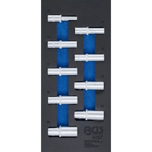 Echipare pentru dulap 1/3, tubulare adanci in 6 pct, actionare 1/2'', BGS 4057 - Img 1