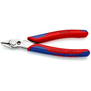 Electronic Super Knips® XL Sfic de precizie Ø 0,2 – 2,1 mm, manşoane multicomponent, lungime 140 mm, Knipex 7803140 - Img 2