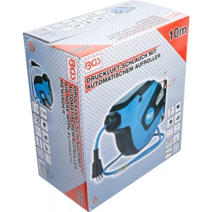Furtun de aer pe rola cu strangere automata, presiune max. 20bari, diametru interior 8mm, diametru exterior 12mm, lungime 10m, BGS 3297 - Img 5