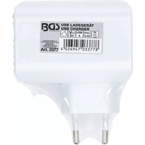 Incarcator USB universal, 3 porturi USB, max 3,4 A total max. 2,4 A / USB, 110 - 240 V, BGS 3377 - Img 2