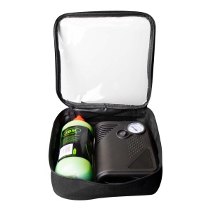 Kit de reparatie pentru anvelope, solutie si compresor de aer, JBM 54013 - Img 2