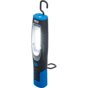 Lampa de lucru cu accumulatori, COB-LED cu magnet şi cârlige de prindere, BGS 85345