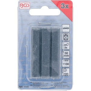 Pietre abrazive pentru dispozitiv de honuit BGS 1156, capete 50 mm, granulatie # 220, 3 piese, BGS 1146 - Img 4