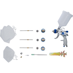 Pistol de vopsit pneumatic, cu 3 duze de pulverizare, 1,2 - 1,7 - 2,0 mm, BGS 70048 - Img 4