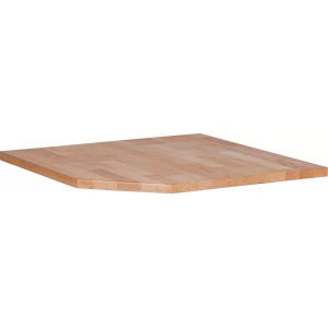 Placă de lucru din lemn masiv, zonă de colţ, BGS 80210