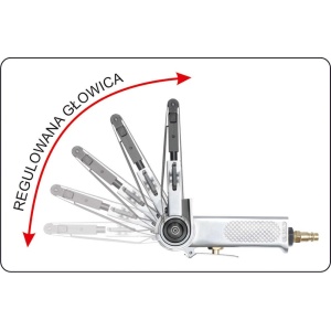 Polizor pneumatic cu banda 10x330mm, Yato YT-09741 - Img 3