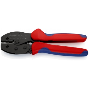 PreciForce® Cleste de sertizat 0,5 – 6,0 mm², manşoane multicomponent, lungime 220 mm, Knipex 975237 - Img 2