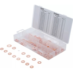Saibe de etansare pentru injectoare Diesel Common-Rail (CDI), 150piese, BGS 8120 - Img 1