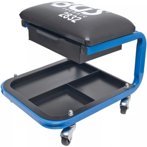 Scaun de lucru mobil cu sertar, BGS 2832 - Img 2