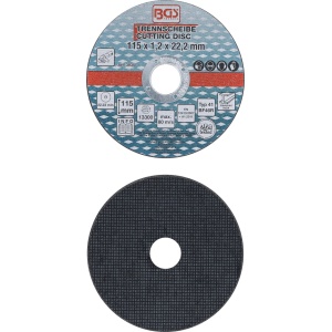 Set 5 discuri abrazive pentru taiere metal, 115 x 1 x 22.2 mm, BGS 3935 - Img 2