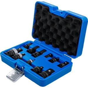Set adaptoare de impact şi articulaţie sferică de impact 1/4" - 3/8" - 1/2", 11 piese, BGS 25146 - Img 3