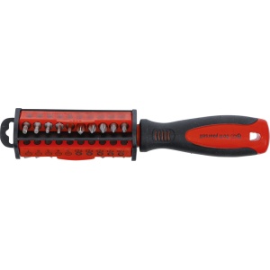Set biti combinati cu antrenare 6.3 mm (1/4"), surubelnita portbit cu maner ergonomic, 31 piese, BGS DIY 35831 - Img 3