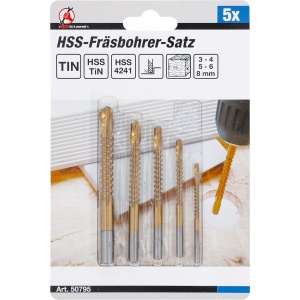 Set burghie multiple, HSS-G, titan nitrurat, 4 piese, BGS DIY 50794 - Img 4
