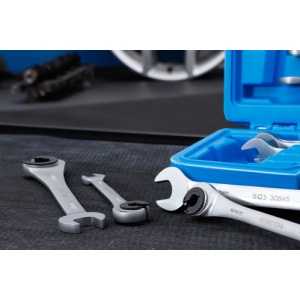 Set chei combinate cu clichet 8 - 17 mm, 9 piese, BGS 30849 - Img 2