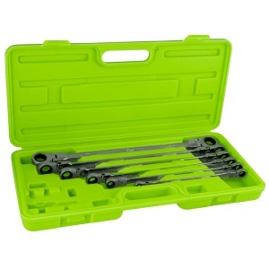 Set chei inelare cu clicket articulate 8 - 19 mm, 6 piese, JBM 53018