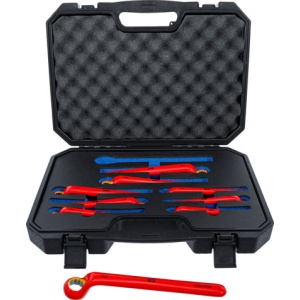 Set chei inelare VDE cotite adânc 10 - 24 mm 9 piese, BGS 72035 - Img 1