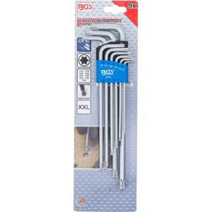 Set chei Torx cu cap sferic T10 - T50 extra-lungi, 9 piese, BGS 819 - Img 5