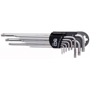 Set chei Torx Plus tip L TS10 - TS50 , extra lungi, 9 piese, BGS 777