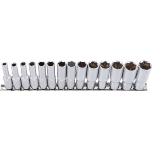 Set chei tubulare, 14 bucăți, 3/8", adâncime, 6 puncte 6-19 mm, Condor 21690 - Img 1