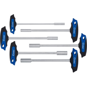 Set chei tubulare cu mâner T, profil hexagon 6-14 mm, lungime 230 mm, 6 piese, Condor 2026 - Img 3