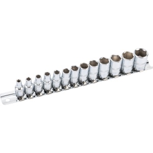 Set chei tubulare, xcess p., 13 buc., 1/4", 6 puncte 4-14 mm, CR-23100 - Img 2