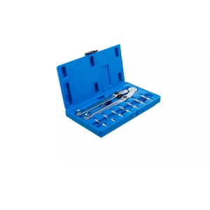 Set cheie cu doi pini ajustabila + 8perechi de pini, 2.5-3-4-5-6-7-8-9mm, BGS 1464 - Img 2