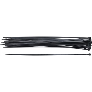 Set coliere pentru cablu | negru | 7,6 x 500 mm | 20 piese, BGS DIY 80879 - Img 2