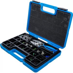 Set conectori Delphi® pentru cabluri electrice plus cleste de sertizat, BGS 9097 - Img 4