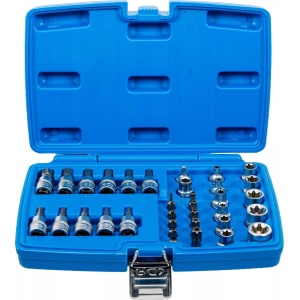 Set cu biti Torx T10 - T60 si tubulare Profil E E4 - E20, antrenare cu cu tubulara 3/8", 34 piese , BGS 5021 - Img 1