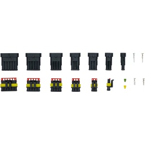 Set cuple electrice pentru auto Superseal 1.5, 350 piese, BGS 9634 - Img 2