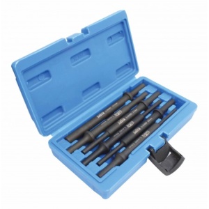 Set de dalti pentru ciocan pneumatic, extra lungi, 6 piese, Satra S-AH6D - Img 2